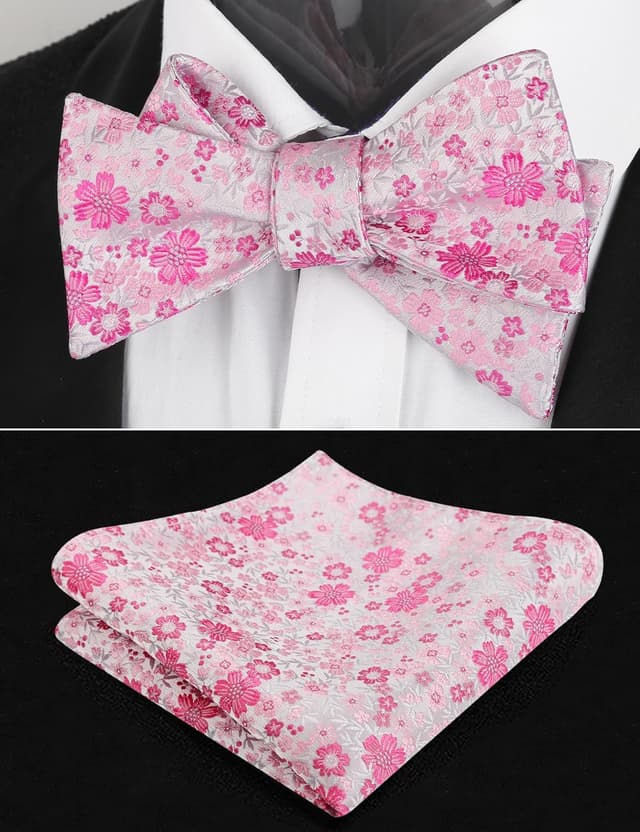 Detalle de Alizeal Floral Self Tied Bow Tie Set