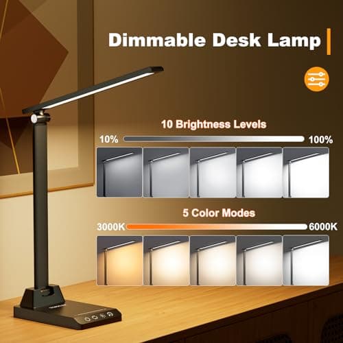 Detalle 2 de TOPPLEE Flexo LED 2500mAh con 5 modos