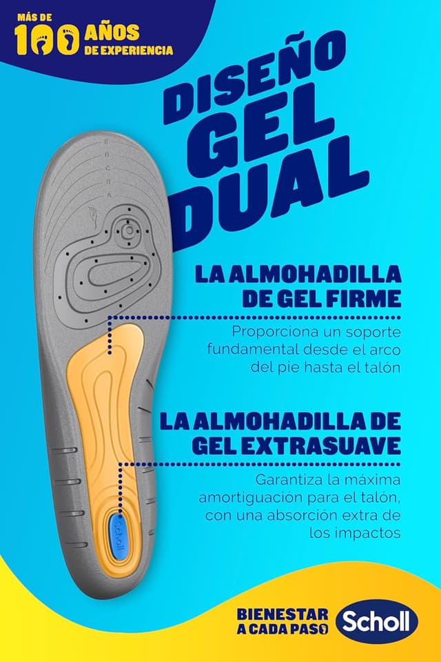 Detalle 2 de Scholl GelActiv Plantillas Mujer en Gel para Trabajo – Pack 2