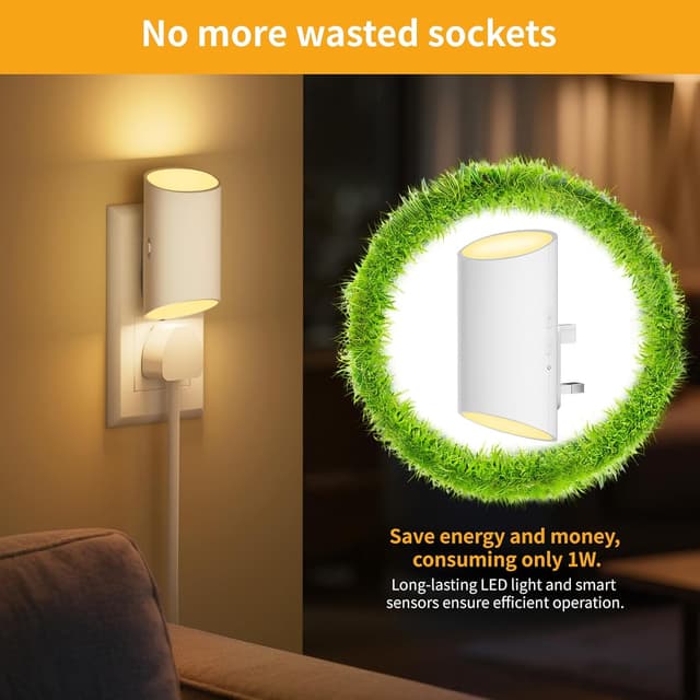 Thumbnail 4 de Night Light Plug in Wall 100LM 2 Pack