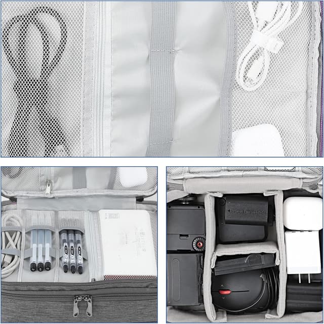 Thumbnail 5 de AiQInu Sac de rangement câble 3 niveaux