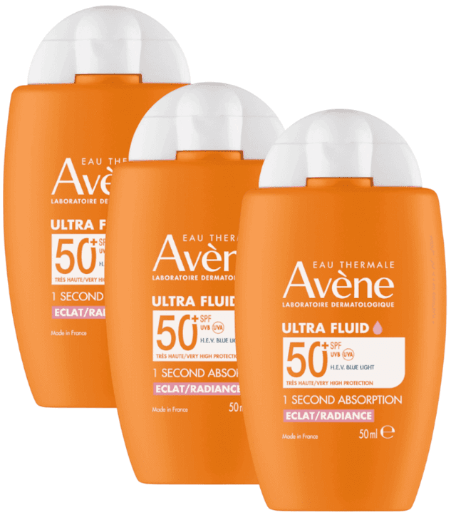 Imagen de Avène Ultra Fluid Radiance SPF50+ 3x50 ml ☀ en OfertitasTOP