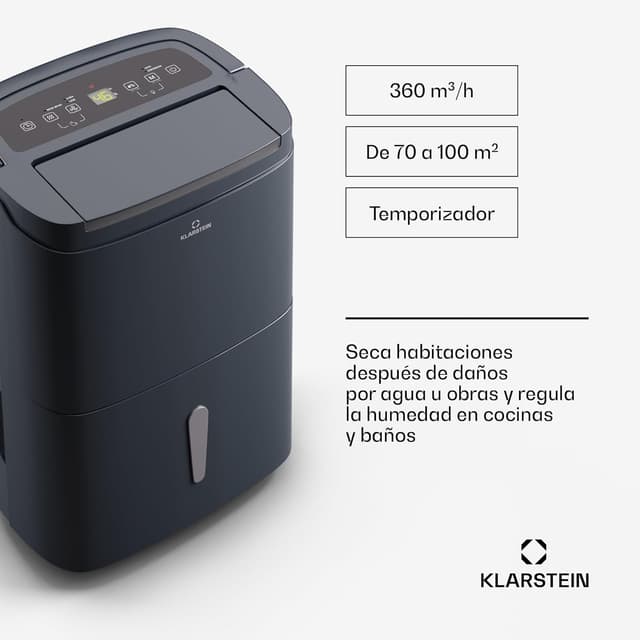 Detalle 2 de Klarstein DryFy Connect 50L 👕 Deshumidificador WiFi y Portátil