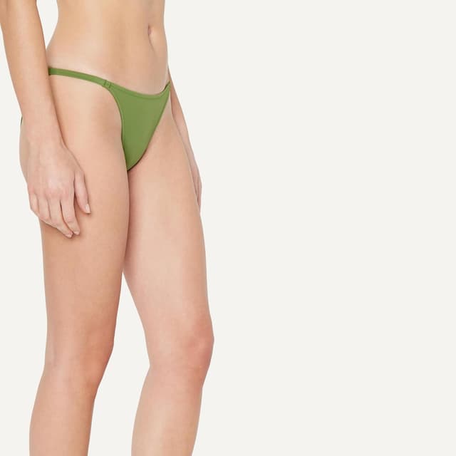 Detalle 2 de Amazon Essentials Women’s no-tie String Swim Bikini Bottom (low-rise, full-coverage back)