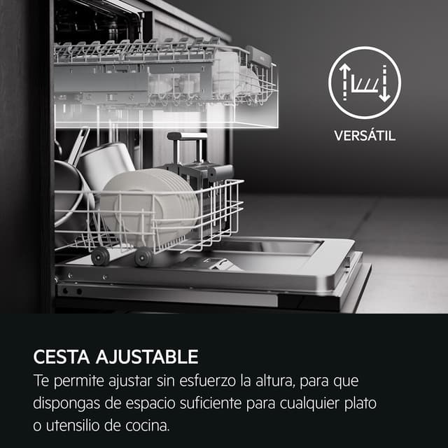 Detalle de AEG FFB76717PM Lavavajillas AEG de 60 cm para 14 servicios (reacondicionado Grado D)