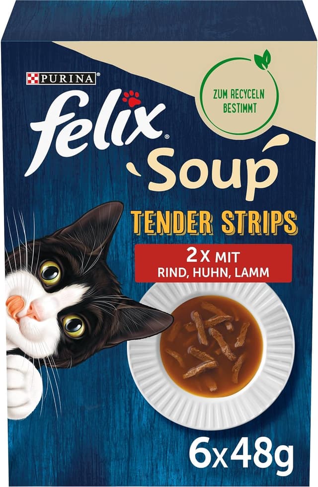 Thumbnail 5 de FELIX Soup Tender Strips 6 x 48 g 🐱
