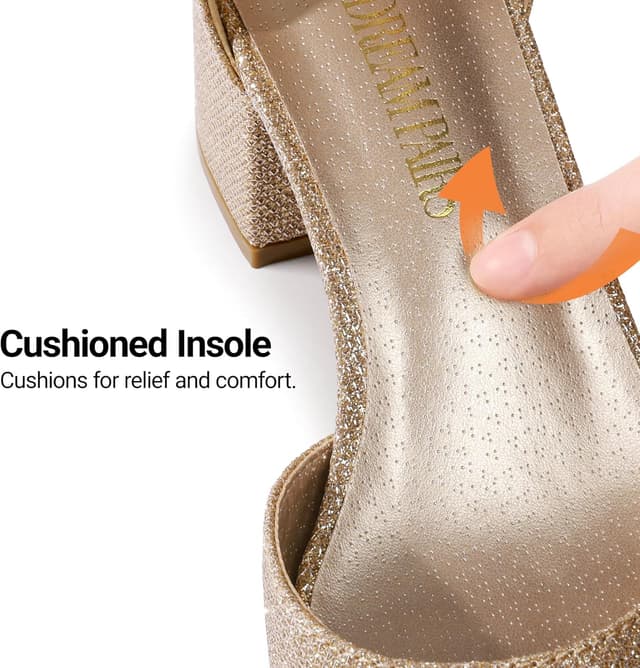 Thumbnail 4 de DREAM PAIRS décolleté donna con tacco grosso e punta, comode ed eleganti