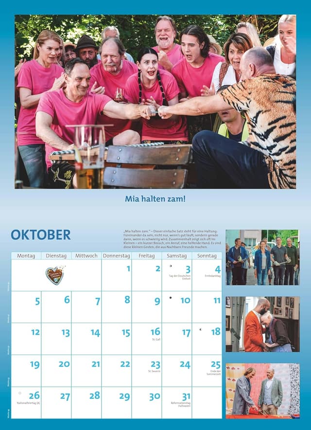 Detalle 2 de DUMONT Dahoam is Dahoam 2026 Kalender 42 x 29