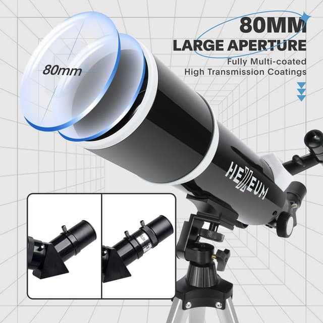 Thumbnail 1 de 80mm Aperture 600mm Telescope for Beginners