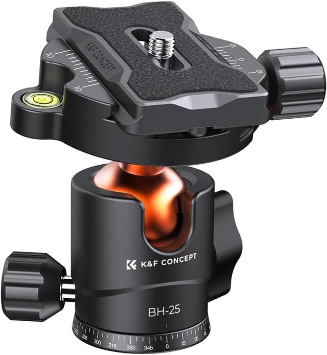 Detalle de K&F Concept Testa a sfera in metallo 360°