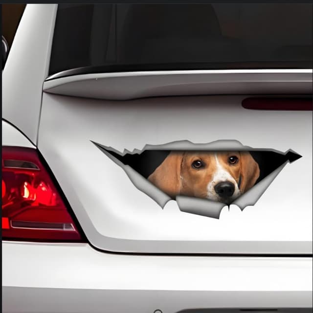 Thumbnail 5 de TIZIKJ Beagle Hund Aufkleber 15 cm