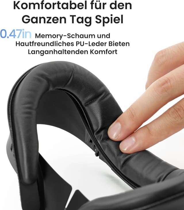 Detalle de KIWI design V4 Face Cover 2 (Face Interface Pad) für Meta Quest 3S – kompatibel, nicht für Quest 3