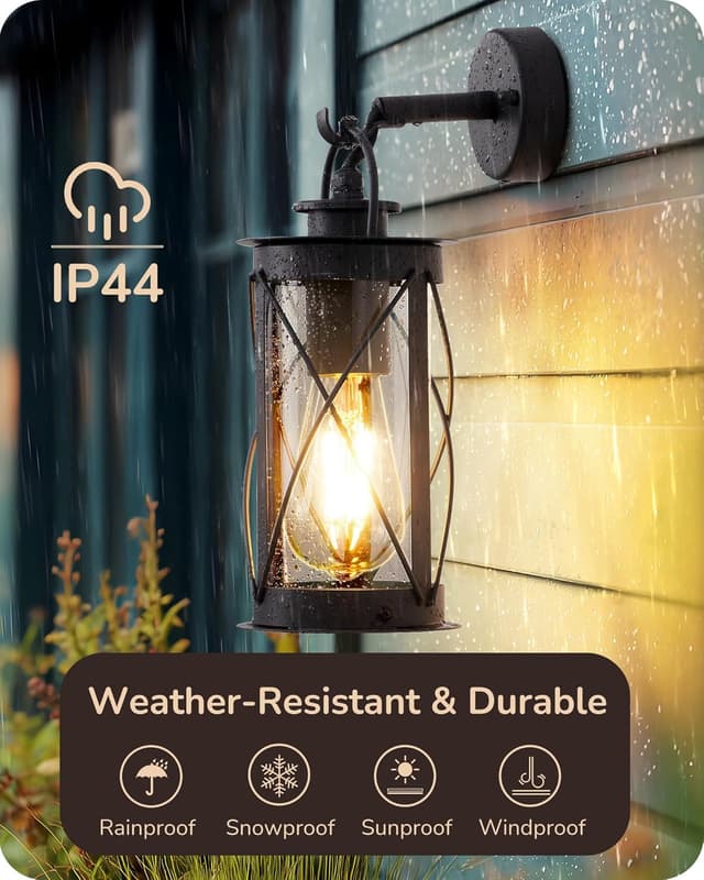 Detalle de Outdoor wall lantern light IP44, E27
