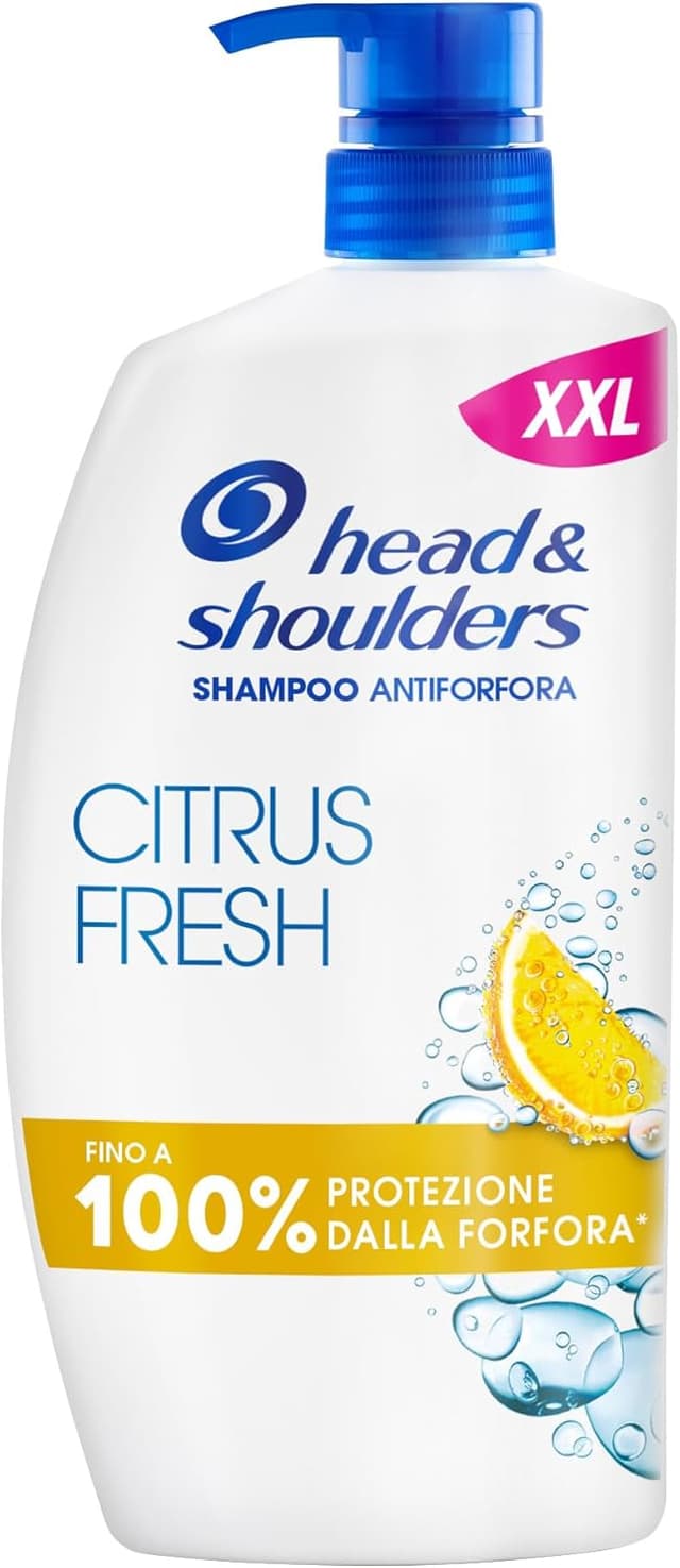 Detalle de Head & Shoulders Citrus Fresh Shampoo antiforfora per capelli grassi con dosatore 1000 ml