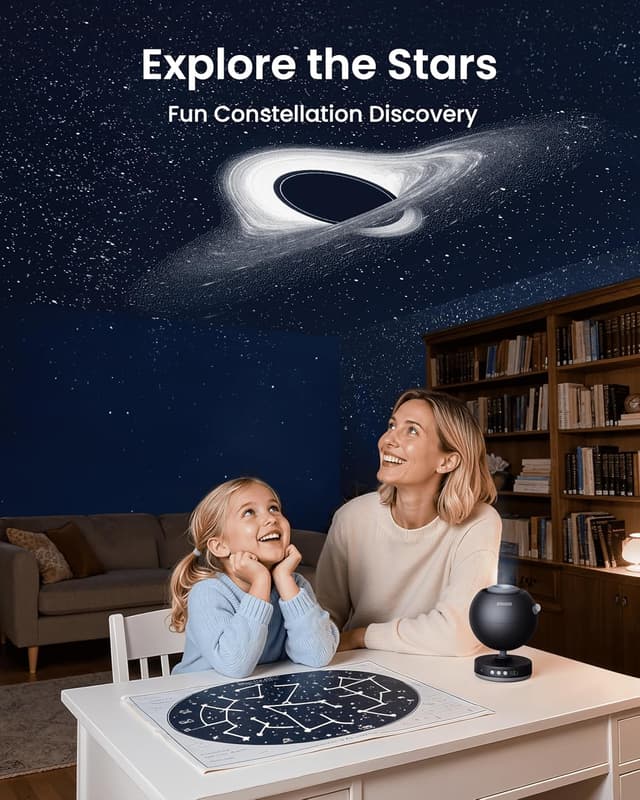 Detalle de POCOCO Galaxy Projector 2 discs star light