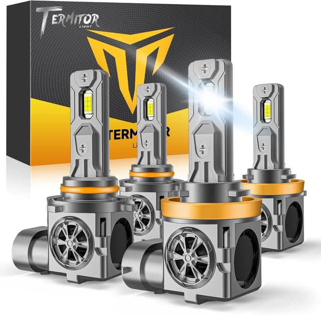 Detalle de Termitor Upgraded H11 9005 6500K LED Bulbs Pack of 4