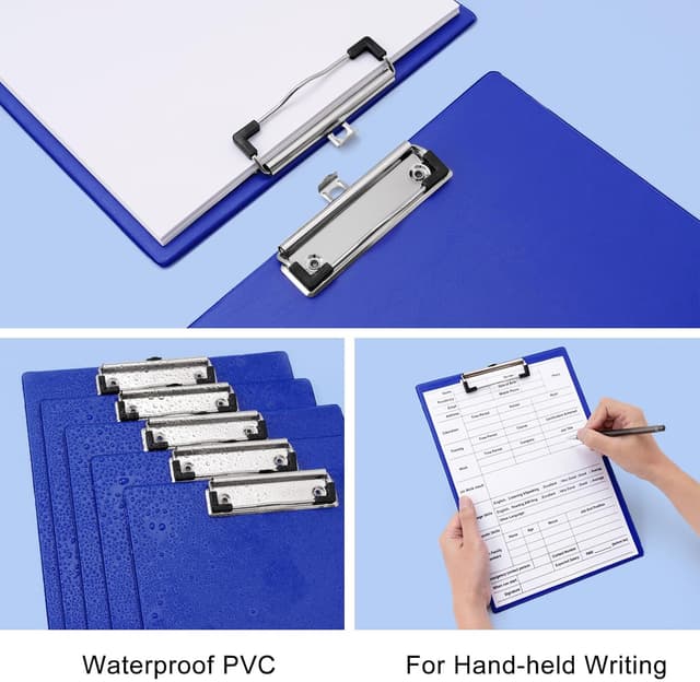 Detalle 2 de Srvnpioy Portapapeles A4 pack 5 azul