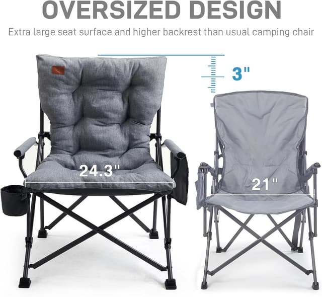 Thumbnail 4 de EVER ADVANCED Oversized Camping Chair 230KG