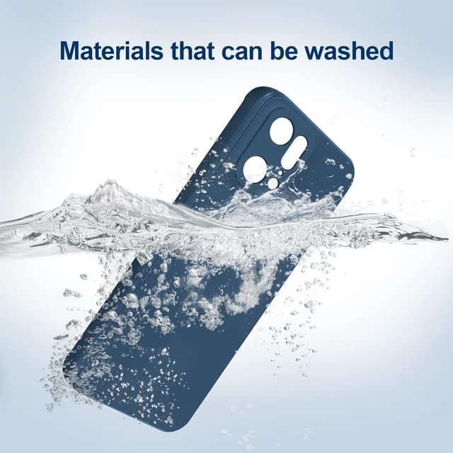 Detalle de GiiYoon Silky-soft liquid silicone case for OPPO Find X5 Pro (blue)