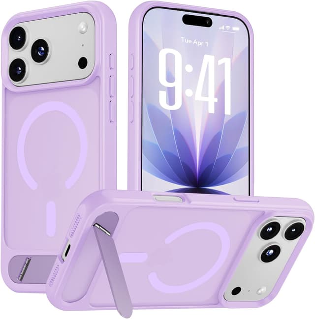 Thumbnail 6 de Hoerrye Magnetic for iPhone 17 Pro Case with MagSafe compatibility and built-in stand