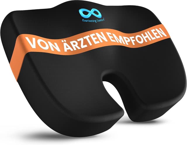 Detalle de Everlasting Comfort Memory-Schaum Sitzkissen mit ergonomischer Steißbein-Unterstützung