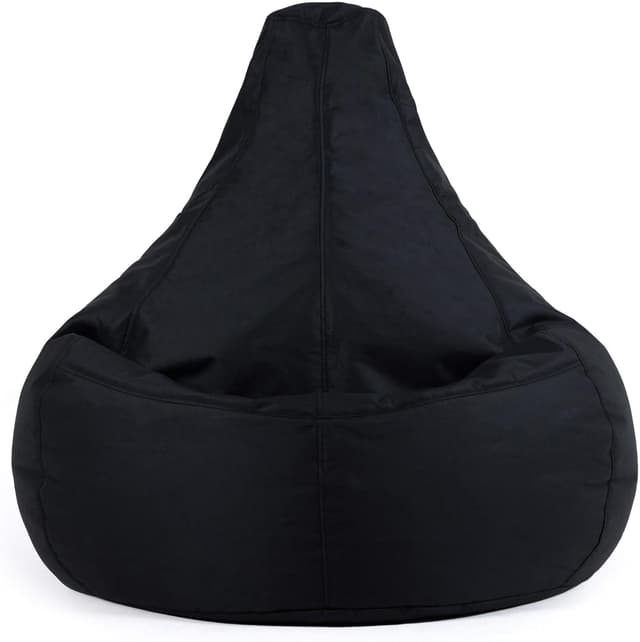 Detalle 1 de Bean Bag Bazaar Dalton Gaming Bean Bag Chair (Black) – Water Resistant Fabric, Indoor & Outdoor Use (Filling Included)