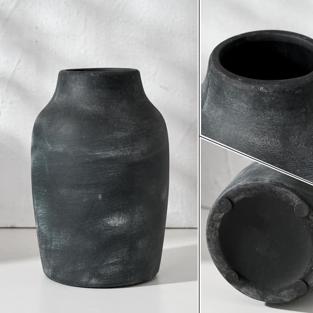 Thumbnail 3 de PORCER Rustikale Bauernhaus-Blumenvase 18,3 cm 🏺