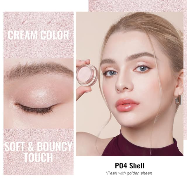 Detalle 2 de OULAC Lidschatten Perlen-Finish (Wasserfest, vegan) – Shell