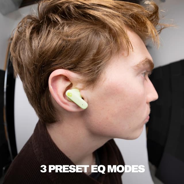 Detalle 1 de Skullcandy Smokin' Buds Wireless In-Ear (Matcha) – bis zu 20 Std. Akkulaufzeit, Mikro & Bluetooth
