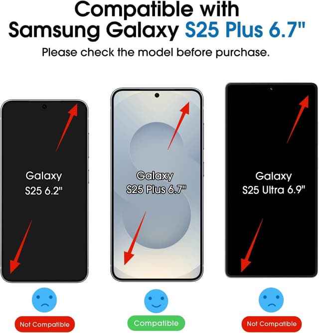 Thumbnail 1 de amFilm Galaxy S25 Plus Protection Écran 9H