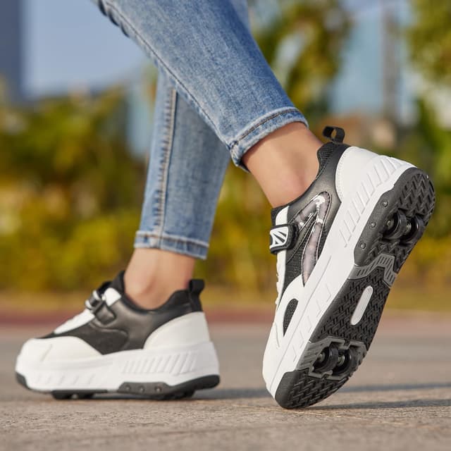 Detalle 2 de YINGCSM Rollschuhe 2-in-1 mit Rollen