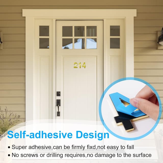 Detalle de Vicloon Plaque numéro maison 7,5 cm 📮