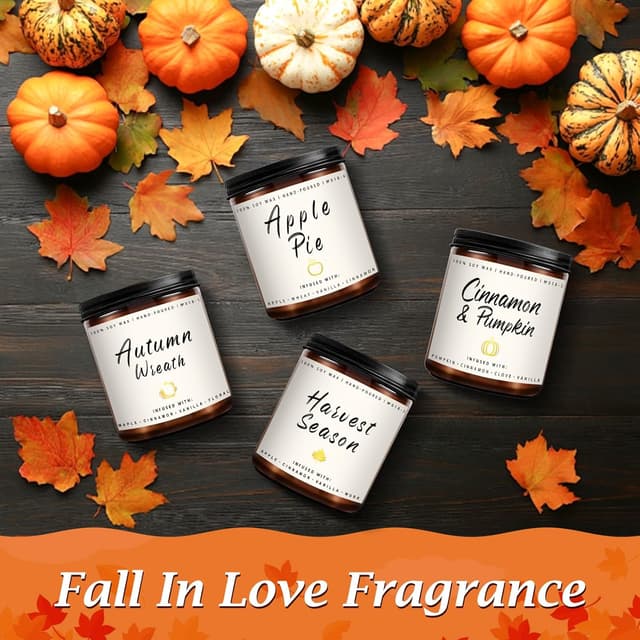 Thumbnail 2 de Auelife Fall Candle Set 4-Pack scented candles 🕯