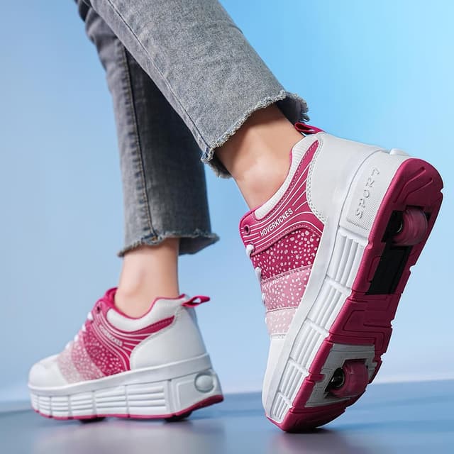 Detalle 2 de HOVERKICKES LED Roller Skate Shoes for Kids with Detachable Wheels (Rechargeable, Light-Up)