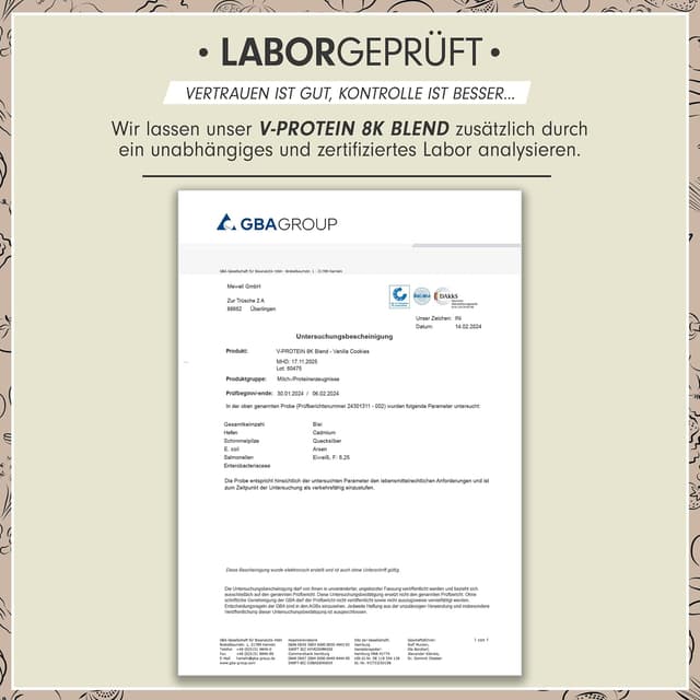 Thumbnail 4 de Vegan Protein V-Protein 8K Blend 79% Eiweiß 🥛