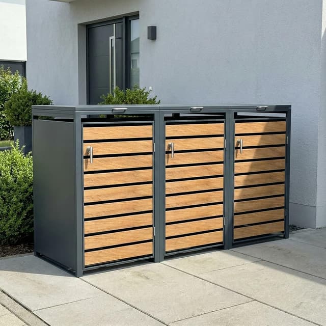 Thumbnail 6 de Metzler Mülltonnenbox 3er 240L