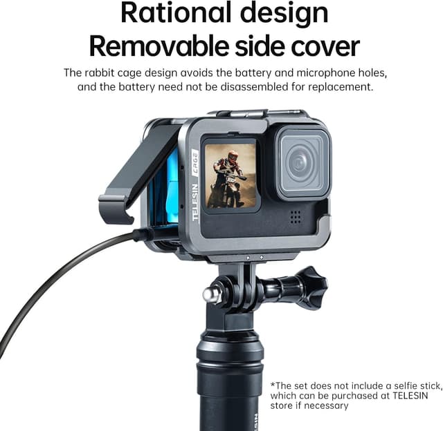 Thumbnail 5 de TELESIN Vertikales GoPro-Käfiggehäuse 80 g