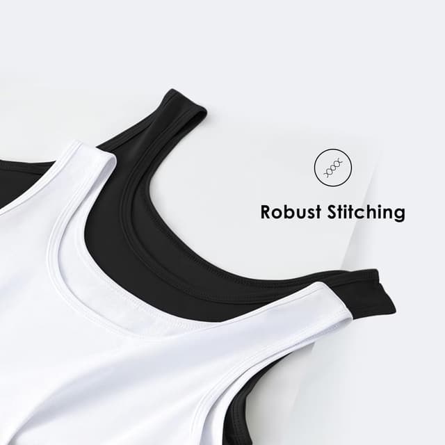 Detalle 2 de YouShow Herren Unterhemd im 3er/5er Pack aus 100% Baumwolle (Feinripp) – ohne Etikett