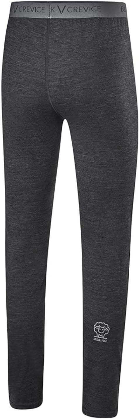 Thumbnail 6 de Black Crevice Leggings mérinos homme (70% laine mérinos, 30% polyester) — sous-vêtement thermorégulateur pour ski et sport