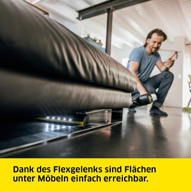 Detalle de Kärcher VC 6 Cordless ourFamily Akku-Staubsauger – bis zu 50 Min., 2 Saugstufen, Wandhalterung mit Ladefunktion