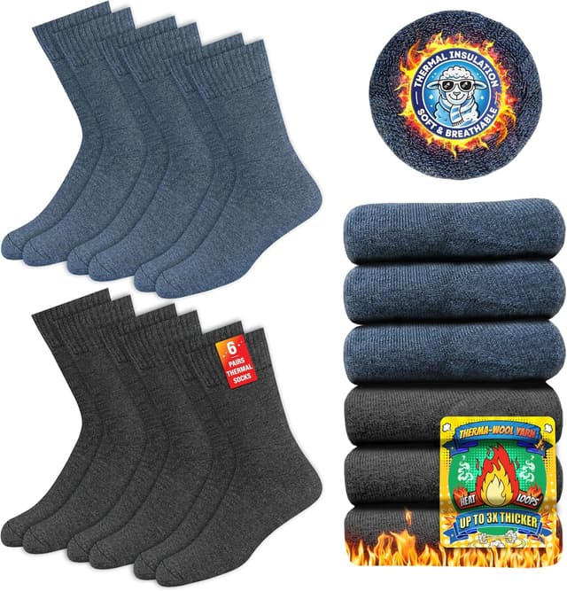 Thumbnail 6 de SOXCO Chaussettes Chaudes Lot 6 Paires