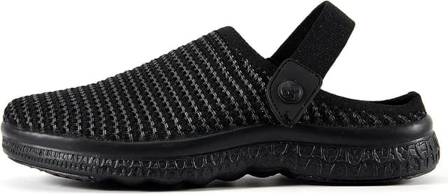 Detalle de Clogs Hausschuhe Herren Damen – atmungsaktive Pantoletten/Gartenschuhe mit rutschfester Sohle