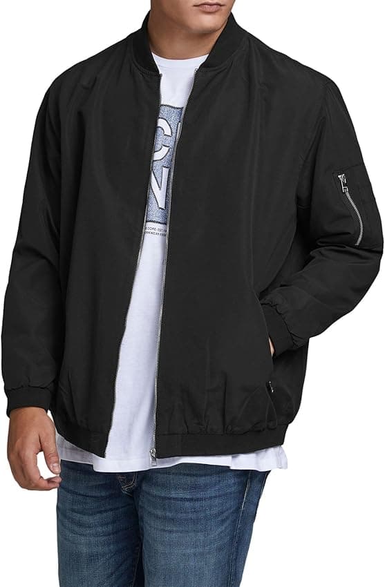 Imagen de Jack & Jones Jjerush Bomber Ps chaqueta 5XL negro en OfertitasTOP