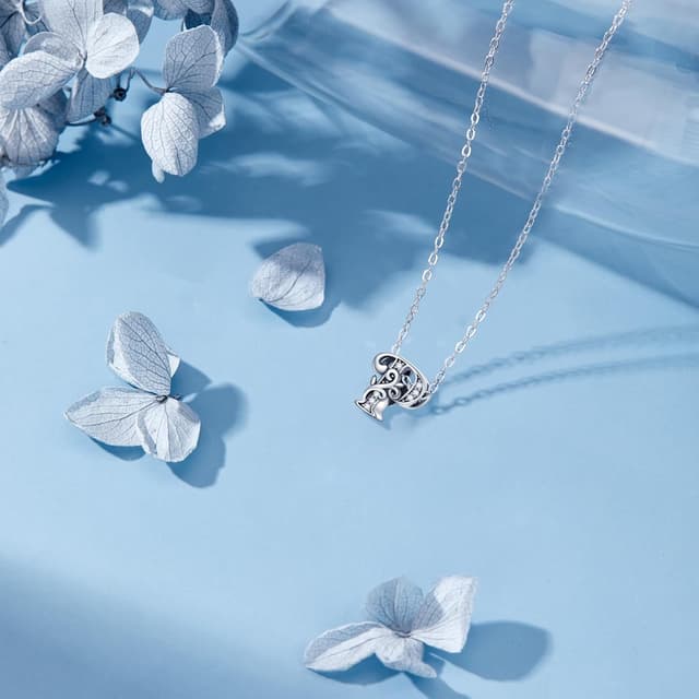 Detalle de FLUFLO Charm-Anhänger „Buchstabe A–Z“ aus 925er Sterling Silber mit Zirkonia (für Armband & Kette, kompatibel zu europäischen Chams) X240