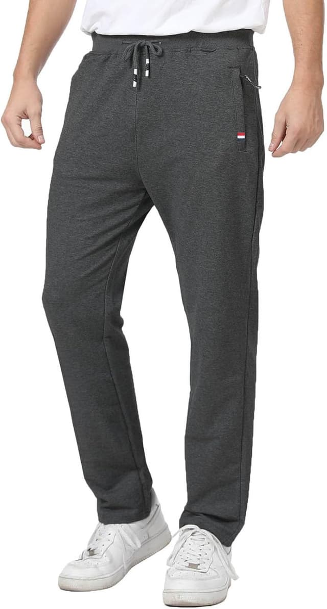 Detalle de JustSun Jogginghose für Herren aus Baumwolle mit Reißverschlusstaschen