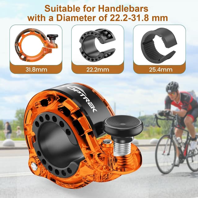 Detalle de Toptrek 110dB Bike Bell, 2025