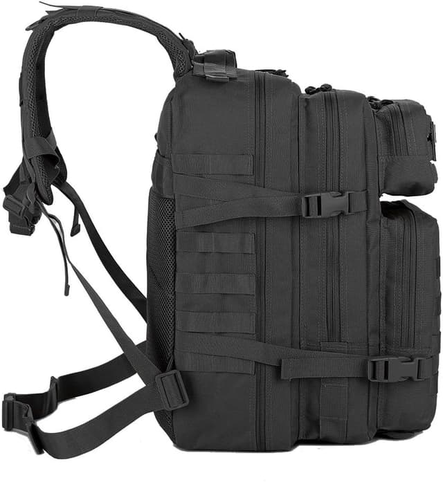 Detalle de QT&QY 45L Military Tactical Backpack (MOLLE) – 3-Day Bug Out / Hiking Rucksack