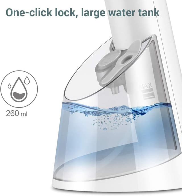 Detalle de Portable Clothes Steamer (Handheld) Steam Presses 2000W – FMK travel steamer for clothes, curtains & dresses