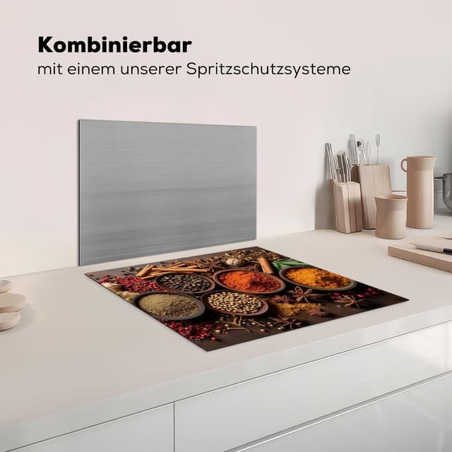 Thumbnail 6 de KitchenYeah Herdabdeckplatte 59 x 52 cm (einteilig) für Ceranfeld – Foto-Druck, als Schutz & Abdeckung