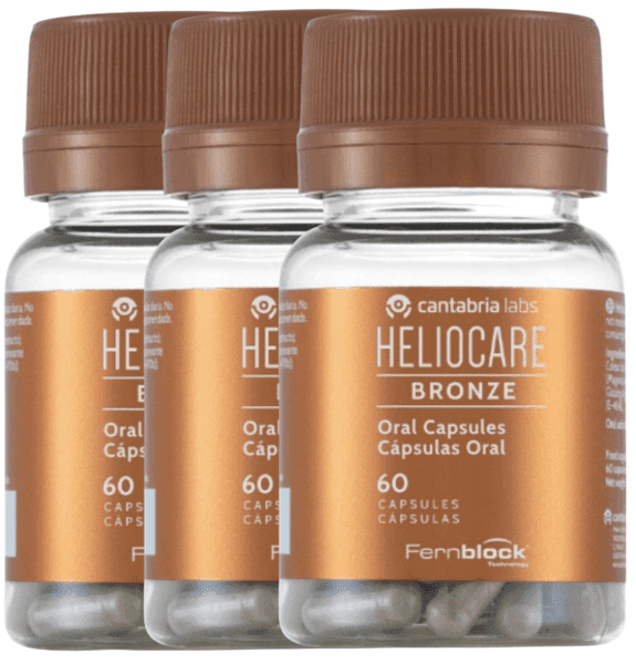 Detalle de Heliocare Bronze: 3x60 Cápsulas para Salud Solar ☀
